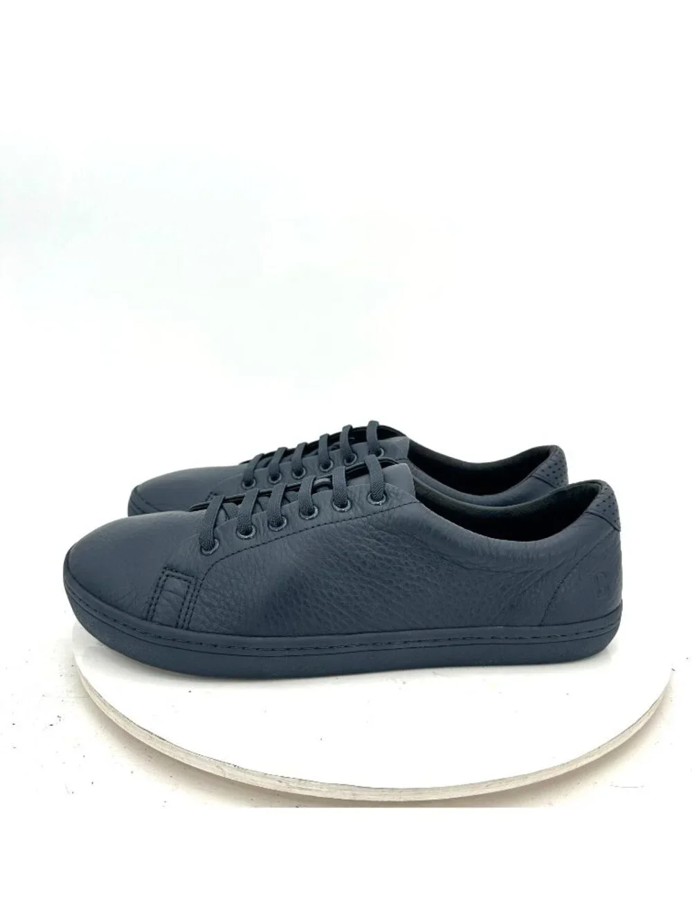Birchbury Bramfords Men Size 10 Grey Leather Lace Up Wide Toe Minimalist Shoes